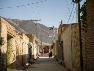 A view of a street in Pashtunabad neighborhood, Pakistan. 