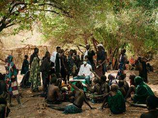 Mobile clinic in the South Omo zone