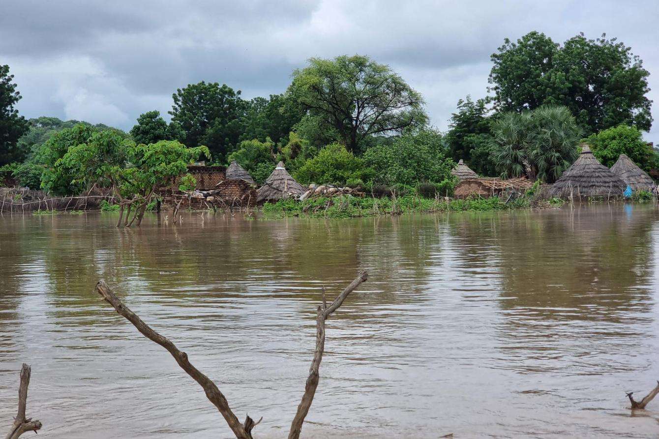The town of Koukou in Chad has been flooded after unprecedented rains.