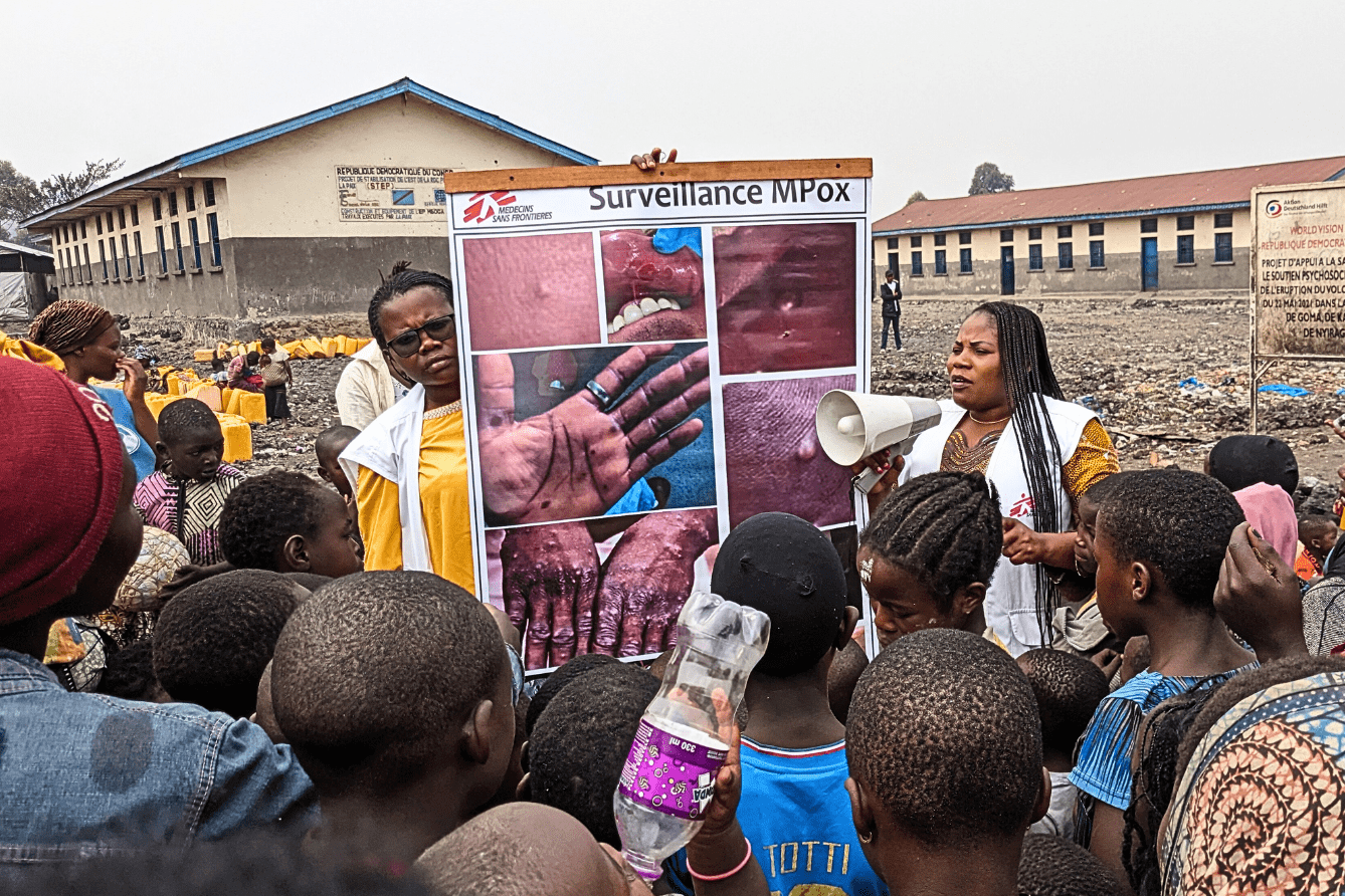 Health promoters raise awareness about Mpox in DRC.